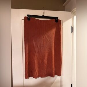 Vince Clay Rose sweater Pencil Skirt size xl